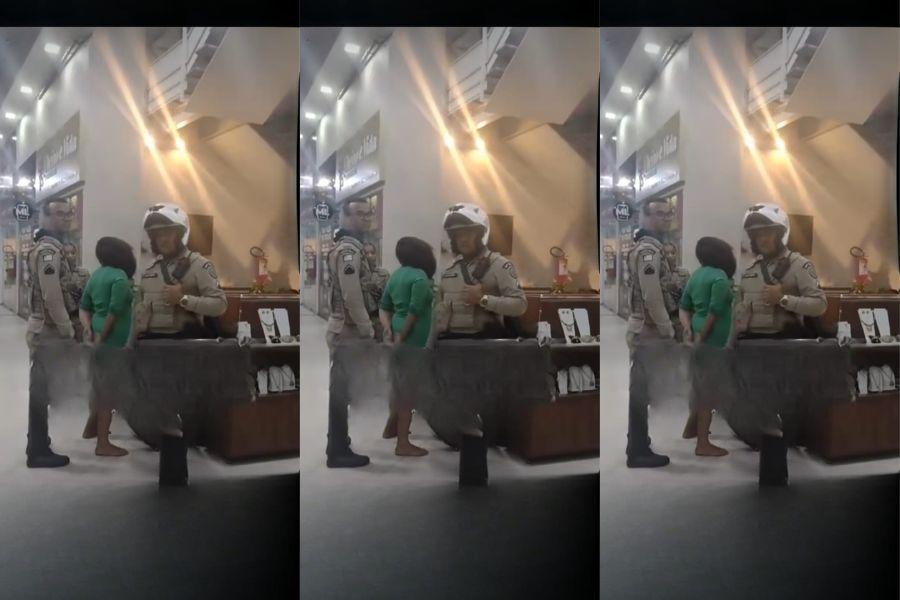 Uma abordagem policial em Feira de Santana, Bahia, ganhou gr...